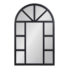 Kate and Laurel Hogan Arch Windowpane Wall Mirror Kate and Laurel