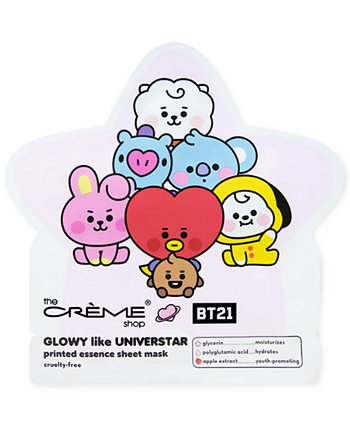 x BT21 BABY Glowy Like Universtar Printed Essence Sheet Mask The Creme Shop
