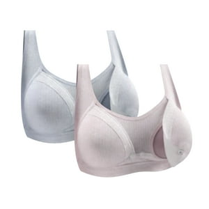 2 Pack Pumping Bra for Women Hands Free Nursing Bra Wirefree Comfort Convenient Nursing Bras for Breastfeeding Oplxuo