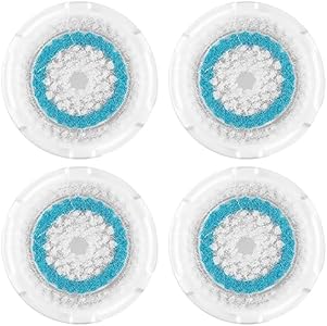 Brush Head Replacements Compatible with Clarisonic Mia 1, Mia 2, Mia Fit, Alpha Fit, Smart Profile Uplift and Alpha Fit, Deep Pore Facial 2 Pack(Deep Pore) Evetree