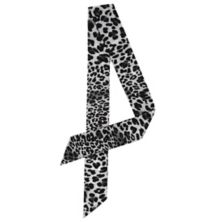 Women's Skinny Leopard Print Leisure Neckerchief Scarves ALLEGRA K