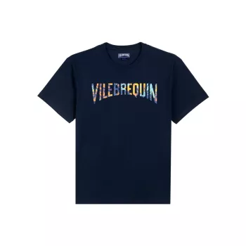 Хлопковая футболка с короткими рукавами и логотипом Tareck VILEBREQUIN