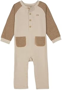 Calvin Klein Baby Boys Footless Coverall Calvin Klein