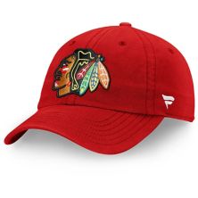 Красная регулируемая кепка с логотипом Chicago Blackhawks Core Primary с логотипом фанатиков Fanatics