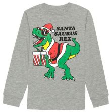 Boys 8-20 Celebrate Together Santa T-Rex Dinosaur Christmas Graphic Tee Celebrate Together