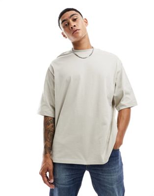 Only & Sons super oversize t-shirt in beige Only & Sons