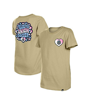Big Girls 5th & Ocean by Tan Philadelphia Union Color Changing T-shirt New Era