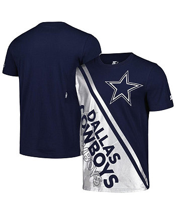 Men's Navy/Silver Dallas Cowboys Finish Line Extreme Graphic T-Shirt Starter