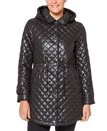 Стеганое пальто-анорак с капюшоном, созданное для Macy's Kate Spade New York