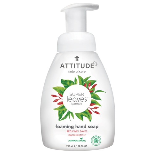Attitude Super Leaves™ Пенящееся мыло для рук - Листья красного винограда -- 10 жидких унций ATTITUDE