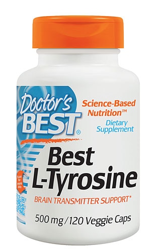 L-Тирозин - 500 мг - 120 растительных капсул - Doctor's Best Doctor's Best