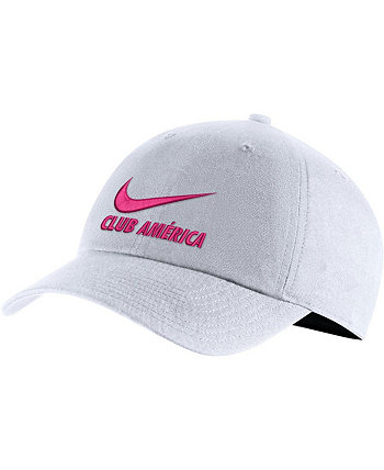 Женская регулируемая шляпа белого цвета Club America Campus Nike