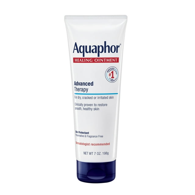 Aquaphor Healing Ointment Advanced Therapy Skin Protectant, 7 Oz Tube Aquaphor