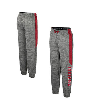 Big Boys and Girls Heather Gray Indiana Hoosiers Fleece Pants Colosseum