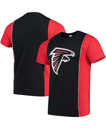 Мужская черно-красная футболка с разрезом Atlanta Falcons Refried Apparel