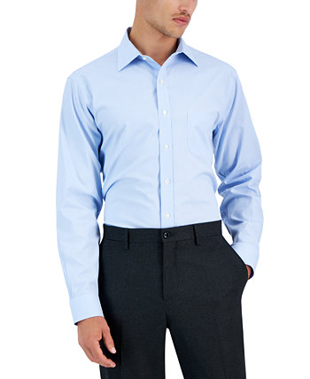 Мужская классическая рубашка обычного кроя с микро-гусиными лапками без железной отделки Brooks Brothers