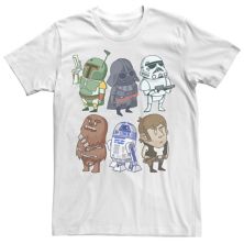 Мужская футболка с рисунком и рисунками персонажей Star Wars Star Wars