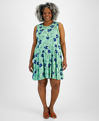 Платье-шлепанцы с принтом больших размеров, созданное для Macy's Style & Co