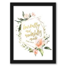 Americanflat Fearfully Wonderfully Made Framed Wall Art - Size: 19X25 Americanflat