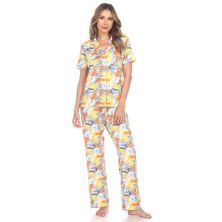Женский пижамный комплект с тропическим принтом WM Fashion