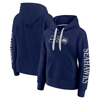 Women's Fanatics  College Navy Seattle Seahawks Next Elements Pullover Hoodie Fanatics Brands - White Label