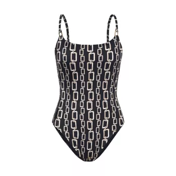 Geo Chain Remi One-Piece Swimsuit L'AGENCE