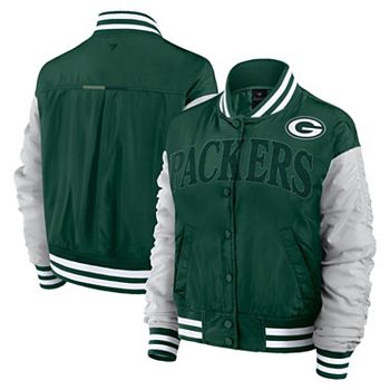 Женская куртка Fanatics Green Bay Packers Elements Wave с застежкой на всю длину Fanatics Brands - White Label