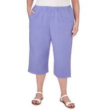 Plus Size Alfred Dunner Double Gauze Capri Pants Alfred Dunner
