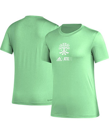 Женская мятная футболка Austin FC AEROREADY Club Icon Adidas