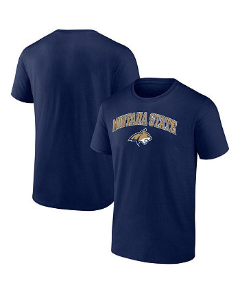Мужская темно-синяя футболка Montana State Bobcats Campus Fanatics