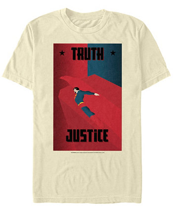 Футболка с короткими рукавами DC мужская с надписью Superman Eagle Truth Justice Poster FIFTH SUN