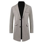 Herringbone Overcoats For Men's Classic Fit Single Breasted Winter Trench Coat Lars Amadeus