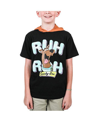 Черная футболка с капюшоном Big Boys Scooby-Doo Ruh Ruh BIOWORLD