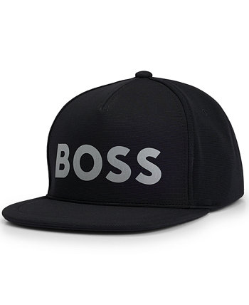 Мужская кепка с декоративным светоотражающим логотипом BOSS