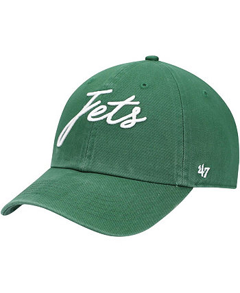 Женская регулируемая кепка зеленого цвета New York Jets Vocal Clean Up '47 '47 Brand