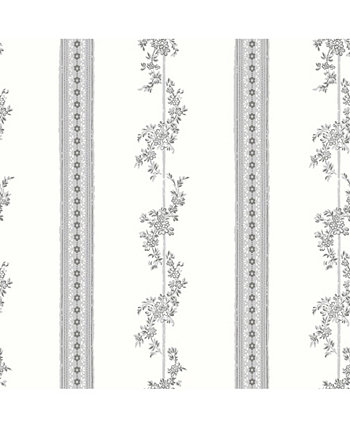 21 "x 396" обои Drottningholm с цветочными полосами Wall Vision
