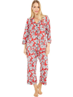 Классический пижамный комплект из органического хлопка и эластана с рукавами 3/4 BedHead Pajamas