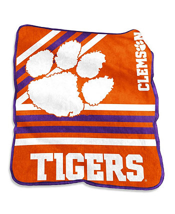 Плюшевое одеяло Team Clemson Tigers Raschel размером 50 x 60 дюймов Logo Brand
