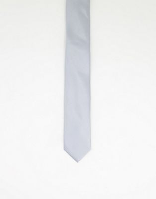 Серый свадебный однотонный атласный галстук Gianni Feraud Gianni Feraud