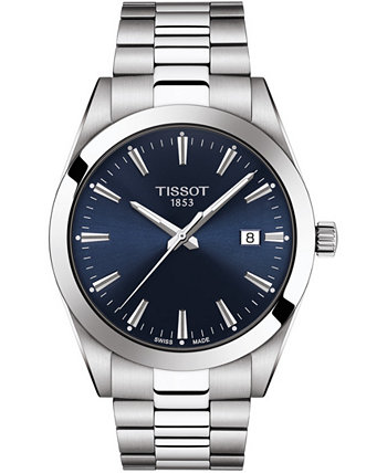 Мужские швейцарские часы T-Classic Gentleman с браслетом из нержавеющей стали, 40 мм Tissot