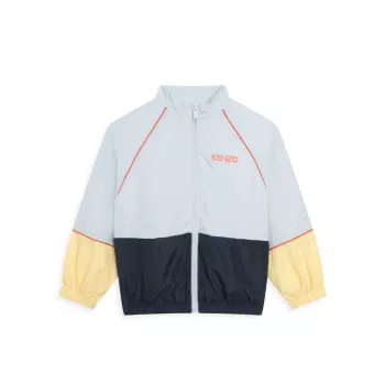 Маленький мальчик &amp;amp; Трехцветная спортивная куртка для мальчика KENZO