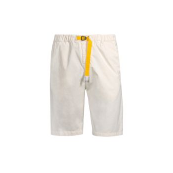 Above-The-Knee Cotton-Blend Shorts White Sand