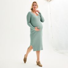 Платье-свитер с длинными рукавами и v-образным вырезом Sonoma Goods For Life® для беременных SONOMA