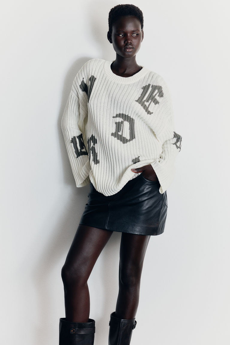 Jacquard-knit Sweater H&M