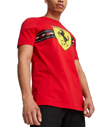 Мужская футболка Ferrari Race Heritage с большим щитом PUMA