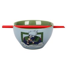 Naruto Kakashi Ramen Bowl with Chopsticks Licensed Brand