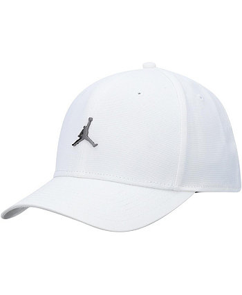 Мужская регулируемая шляпа с металлическим логотипом белого цвета Jordan