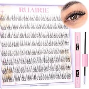 Lash Clusters Wispy Individual Lash Extensions Natural Cluster Lashes 9-11MM 96pcs DIY Eyelash Extension C Curl Eyelash Clusters by Ruairie Ruairie