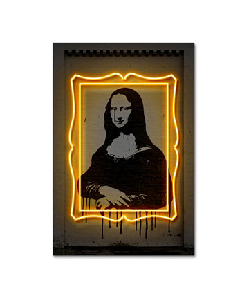 Октавиан Миелу "Мона Лиза" Картина на холсте - 47 "x 30" x 2 " Trademark Innovations