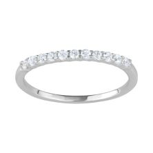 Сделано для вас, белое золото 10 карат, 1/4 карата T.W. Сертифицированное IGL обручальное кольцо с выращенным в лаборатории бриллиантом Made For You